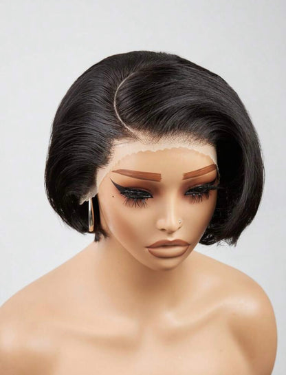 Perruque Classic Bob, lace HD non décolorée, idéale pour customisation